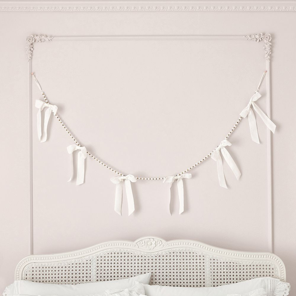 LoveShackFancy Pearl With Bows Garland (72") | Pottery Barn Teen