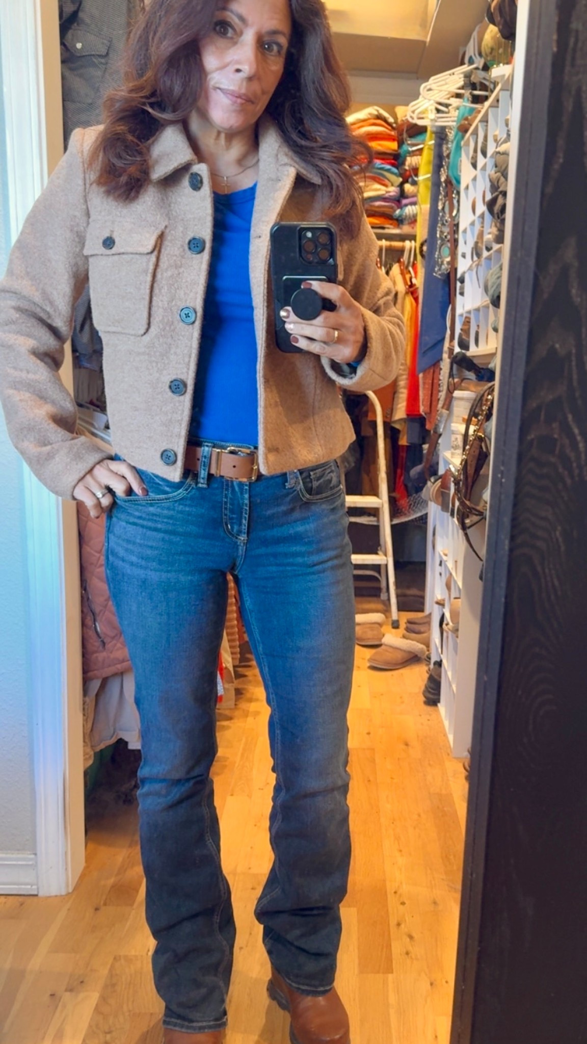 Headed to meet a friend for lunch. 🌷 I’m a petite spring and 💞 loving this J Crew boiled wool jacket. 

#LTKPetite #LTKOver40 #LTKdayinmylife