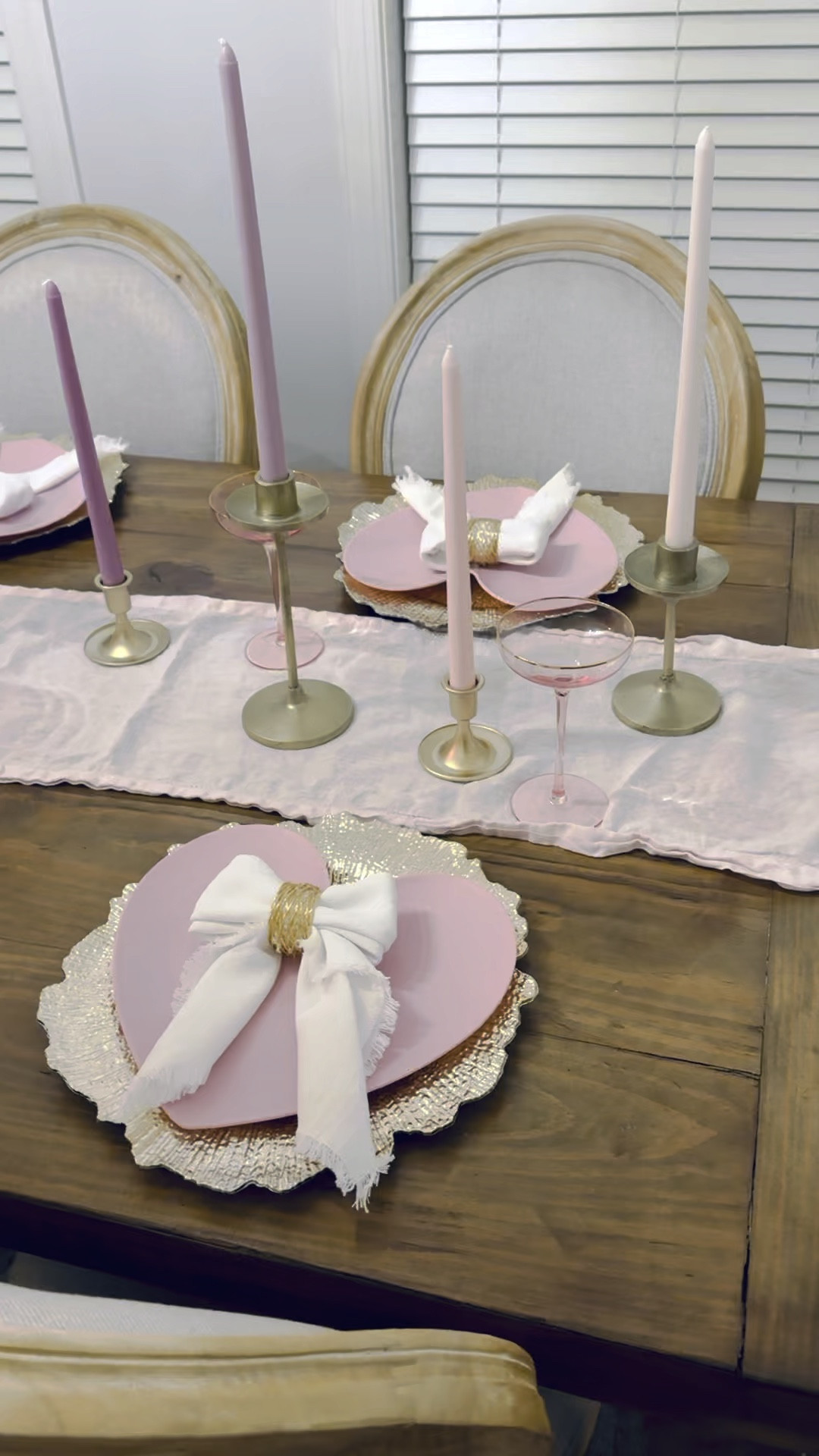 Galentine’s table setting. Valentine’s Day decor. Pink and gold decor 

#LTKhome #LTKparties #LTKSeasonal