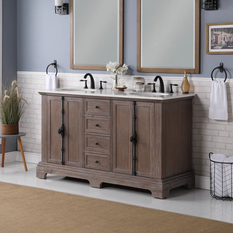 Tolliver 60" Double Bathroom Vanity | Wayfair North America