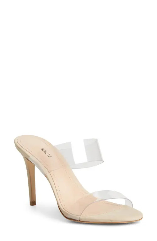 Schutz Ariella Stiletto Sandal in Transparent at Nordstrom, Size 7.5 | Nordstrom