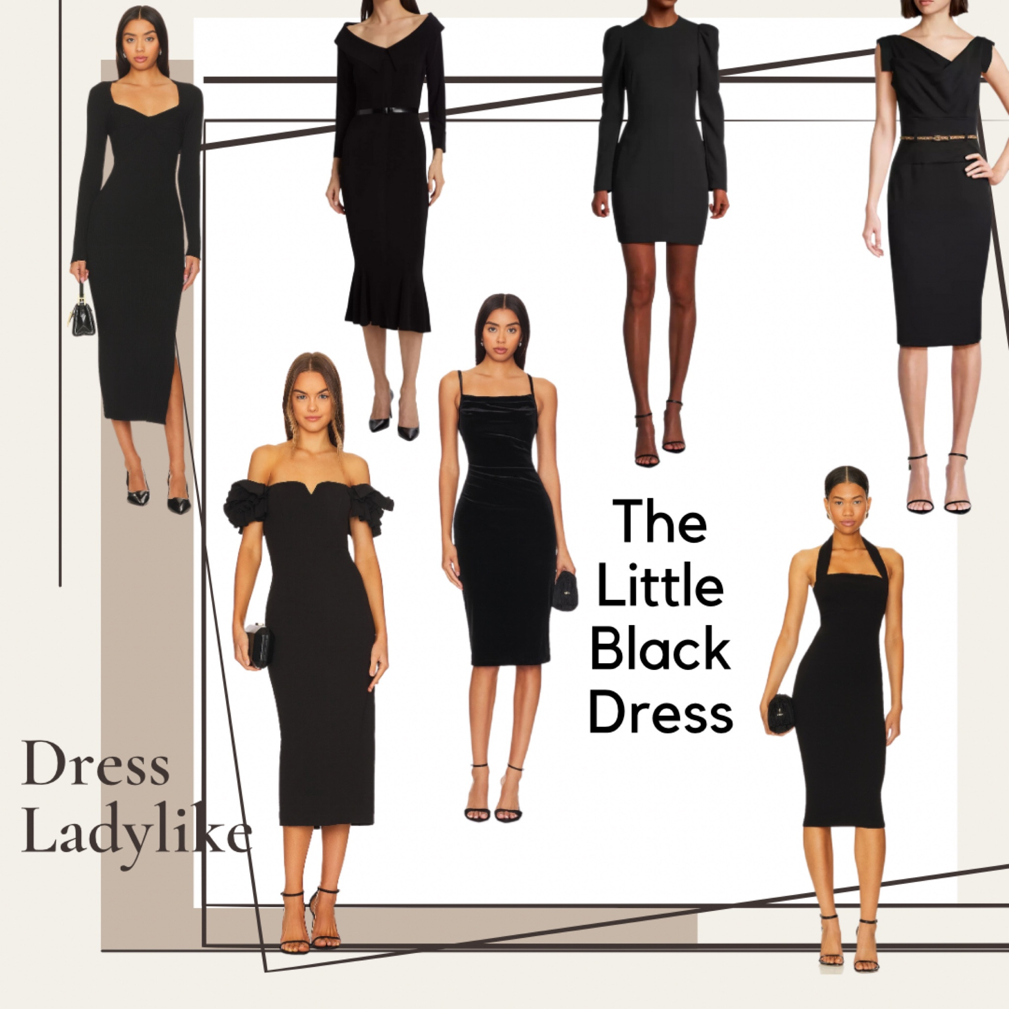 The little black dress, a classic that never goes out of style, and remains a staple in a feminine wardrobe.

#LTKwedding #LTKstyletip #LTKHoliday