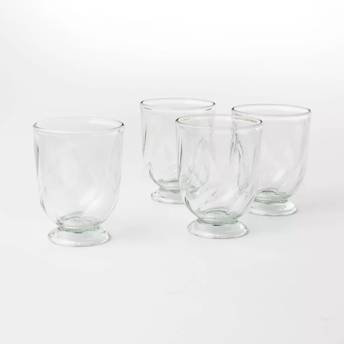 14oz 4pk Footed Goblets - Threshold™ designed with Studio McGee | Target