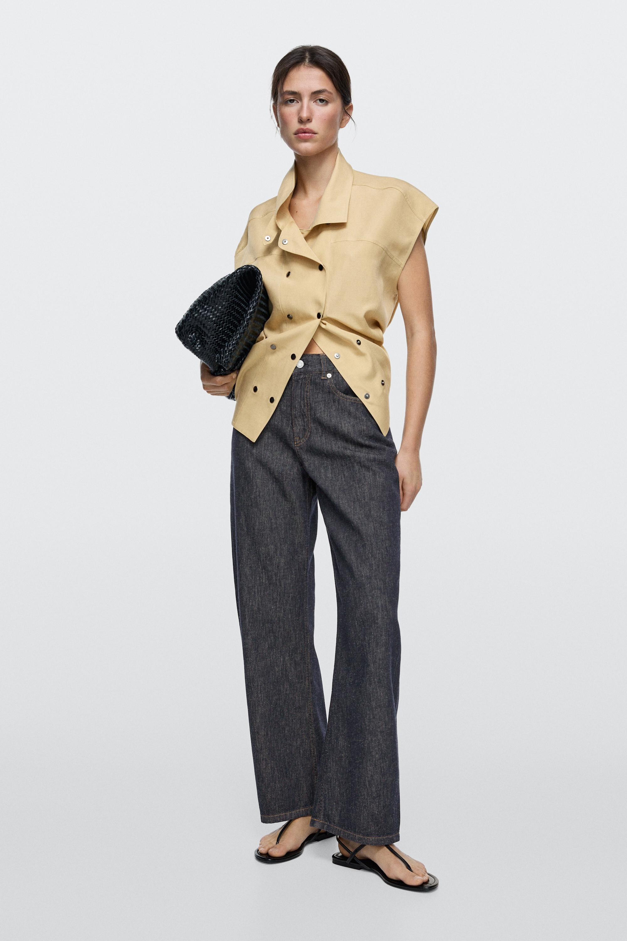 High-waist barrel fit jeans | Massimo Dutti UK