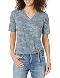 Democracy Women's Camo Tshirt with Side Tie, Teak Olive, XS | Amazon (US)