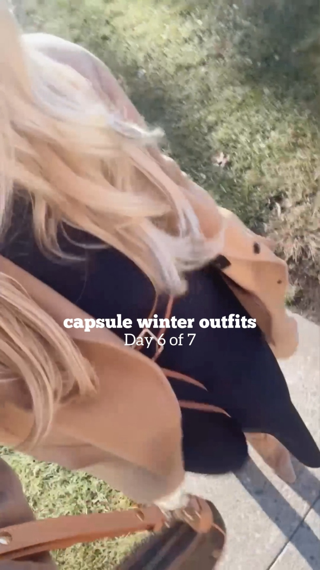 Winter fashion 

Sweater dress
Camel coat 