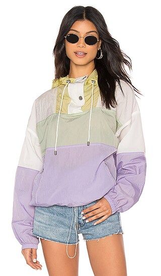 ASTR the Label Sawyer Windbreaker Jacket in Pastel Color Block | REVOLVE | Revolve Clothing (Global)