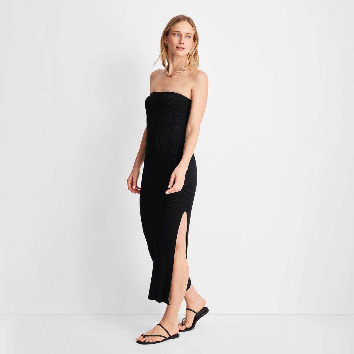 Women's Strapless Tube Midi Dress - Future Collective™ with Jenny K. Lopez | Target