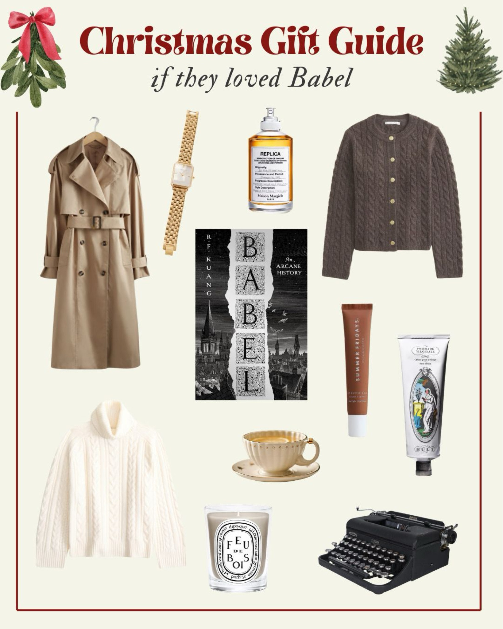 A bookish Christmas gift guide for a stylish bookworm that fell in love with the novel Babel by RF Kuang 📖🤎🍂

#LTKCyberWeek #LTKSaleAlert #LTKGiftGuide