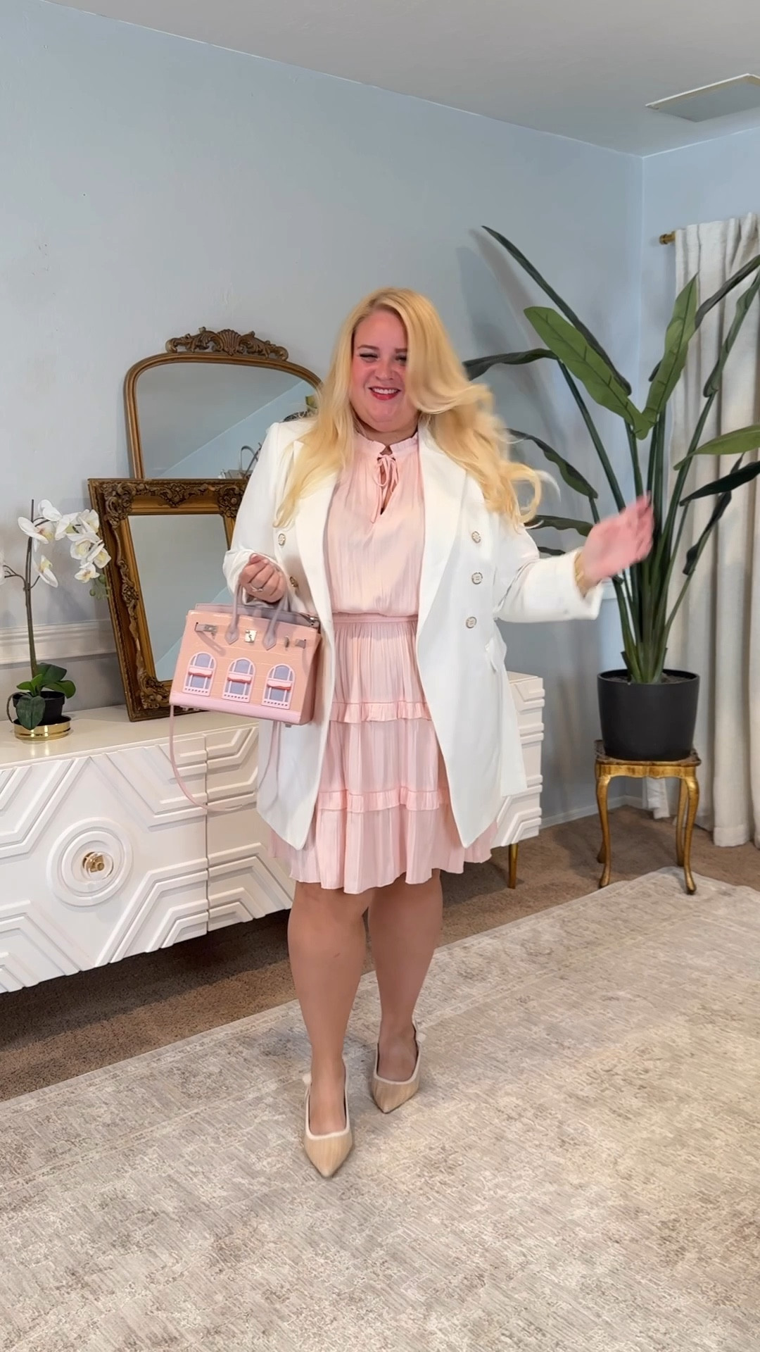 The perfect workwear outfit 
Dress is on sale for $23!!
Wearing 2x which is roomy 
Fabric is non stretch 

#LTKPlusSize #LTKFindsUnder50 #LTKWorkwear