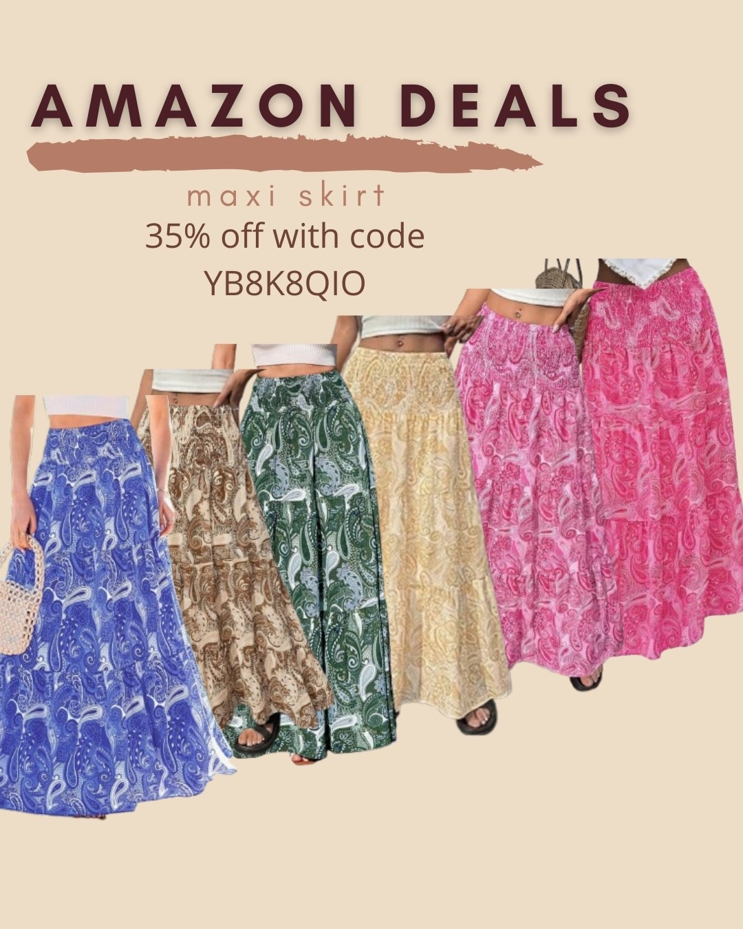 $23 ends 5/19

Amazon fashion
Amazon deals
Maxi skirt
Resort wear

#LTKSaleAlert