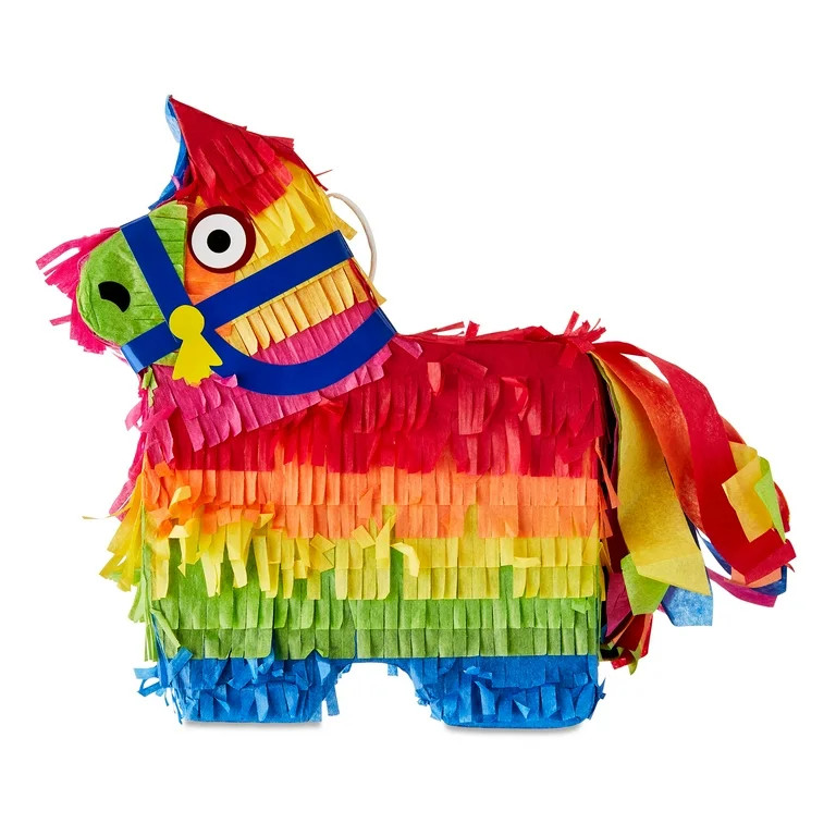 Mini Multi-color Donkey Pinata, 7.25", by Way To Celebrate | Walmart (US)