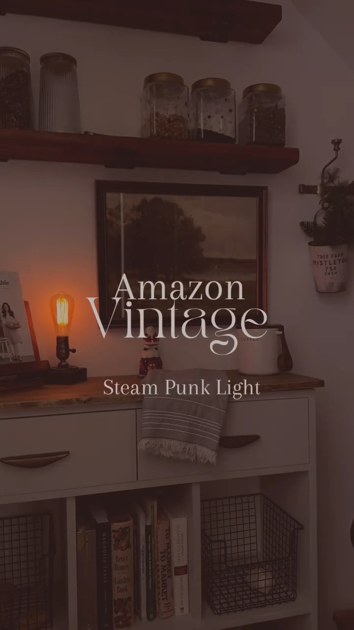 Obsessed with this industrial / old farmhouse steam punk light I found on Amazon! Link on bio 

Inexpensive & really adds to a rustic touch to your space. I added it to my hidden coffee nook to give it some mood lighting! 

#homedecor #coffeenook #diycoffeenook #diyhomerenovation #diypantry #pantry #butlerspantry #custompantry #diykitchen #industrialinterior #industrialdesign #industrialinspo