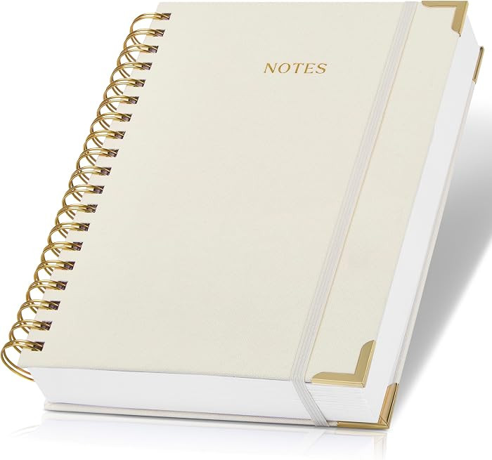Aesthetic Thick Spiral Notebook Journal For Women in B5 Format - Modern Linen Hardcover College R... | Amazon (CA)