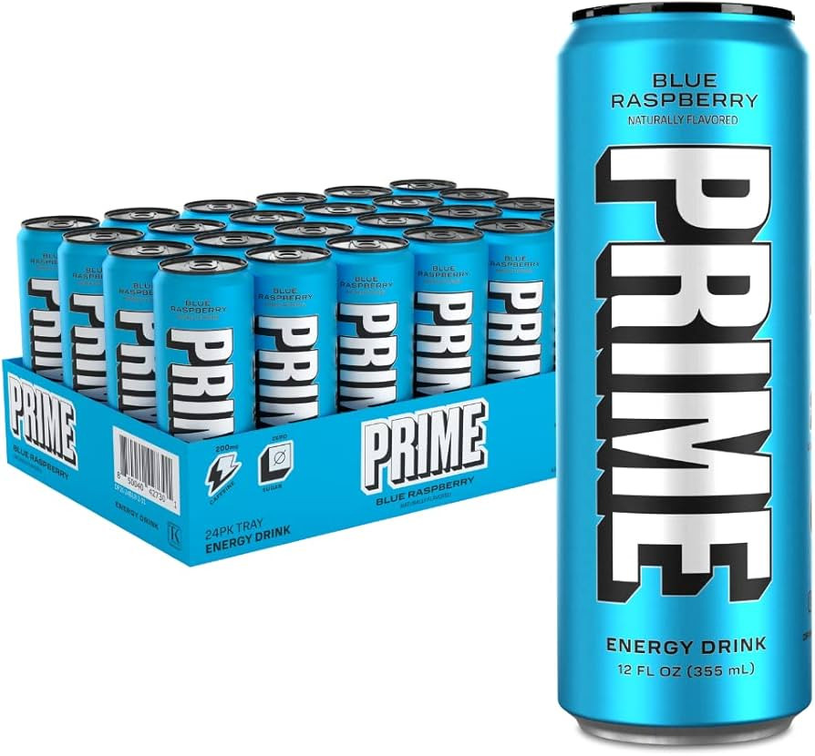 PRIME Energy BLUE RASPBERRY | Zero Sugar Energy Drink | Preworkout Energy | 200mg Caffeine with 3... | Amazon (US)