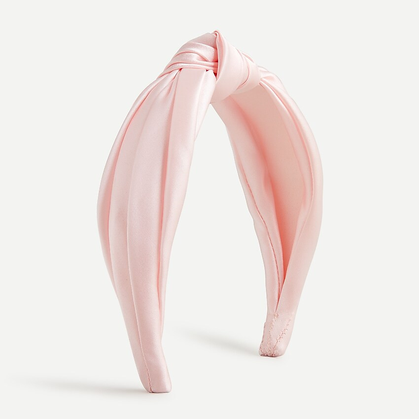 Knot headband in satin | J. Crew US