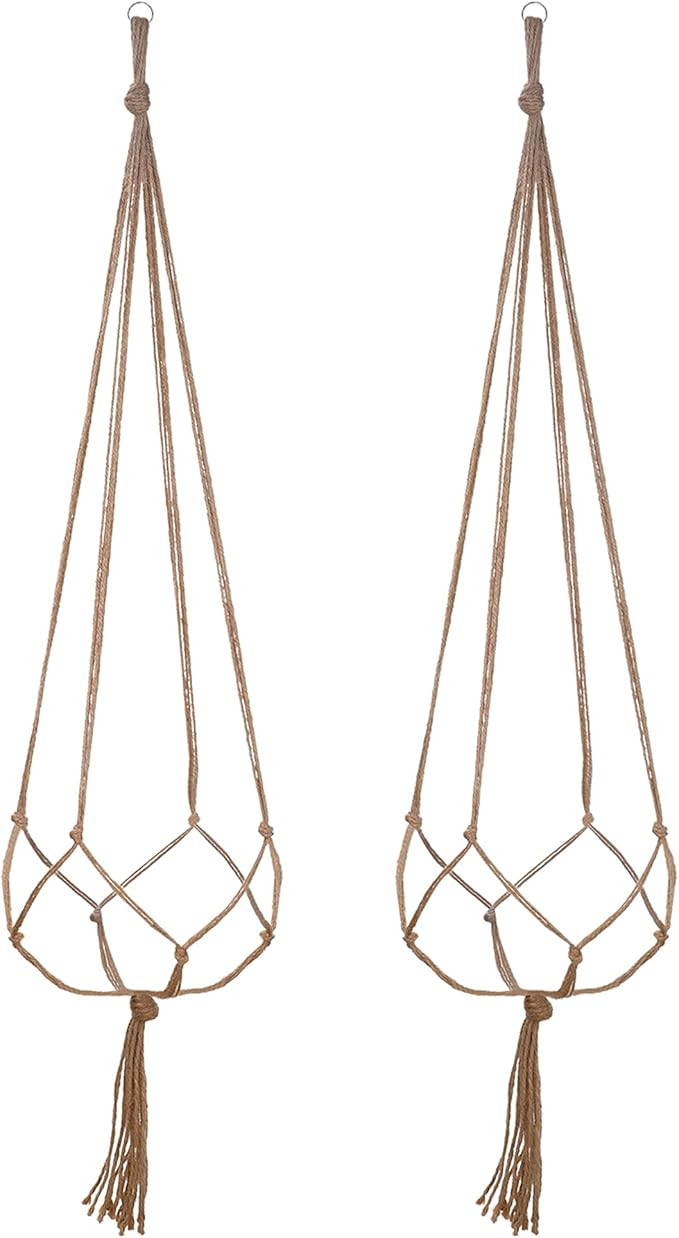 EBOOT 2 Pack 48 Inch Large Macrame Plant Hanger Rope to Hang Flower Pot Plant Holder for Indoor O... | Amazon (US)