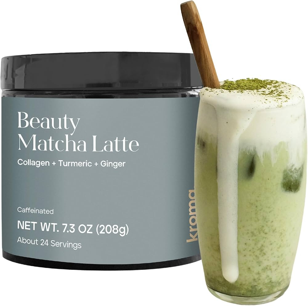 KROMA. Ceremonial Grade Matcha Powder, Gluten Free Green Tea Collagen Powder with Mushrooms, Ging... | Amazon (US)