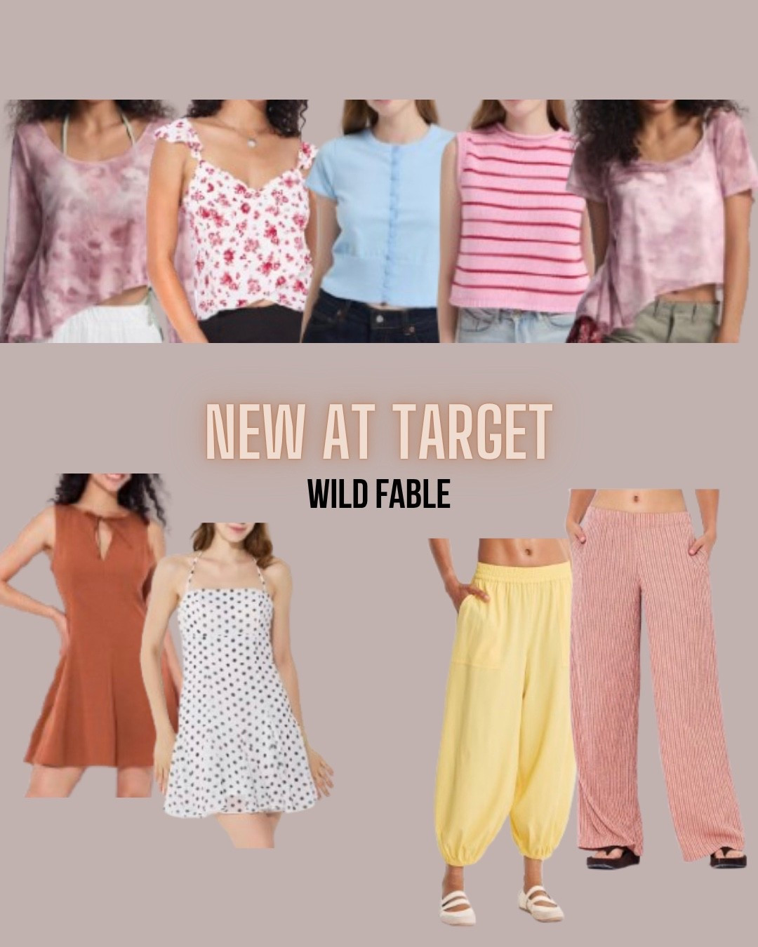 Target style
Summer tops
Balloon pants