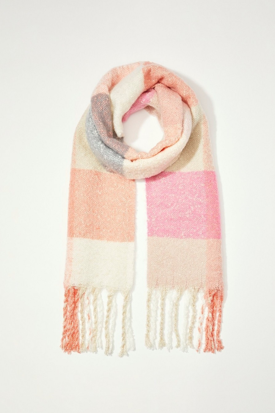 pastel plaid blanket scarf | Lucky Brand