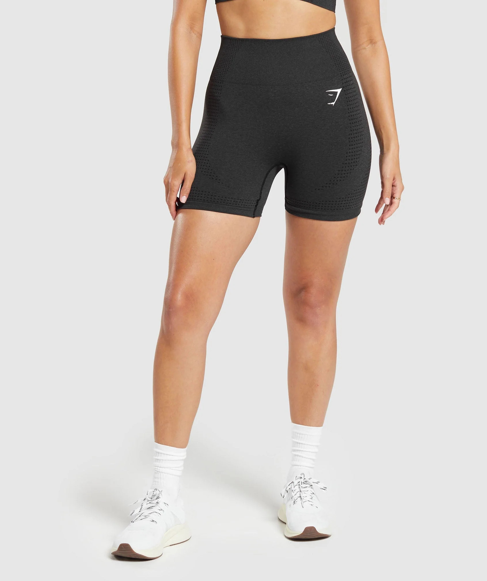 Gymshark Vital Seamless 2.0 Shorts - Black Marl | Gymshark (Global)