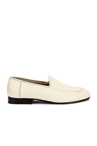 The Row Mocassin Loafers in White | FWRD 