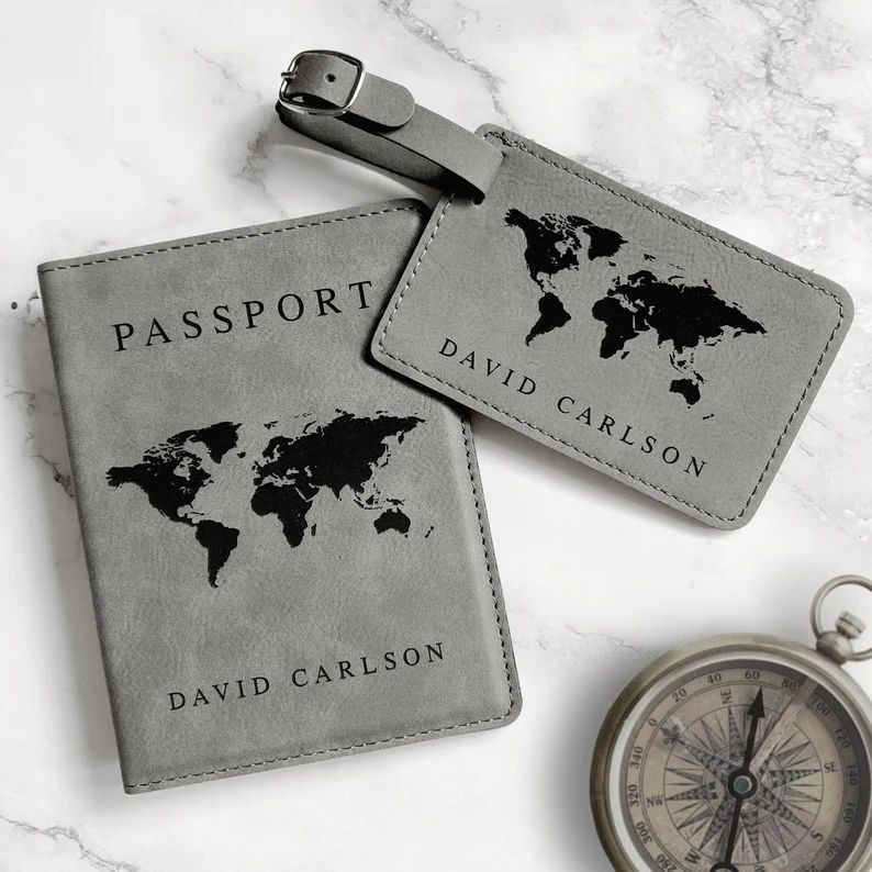 Personalized Passport Cover & Luggage Tag Set Custom Passport - Etsy | Etsy (US)