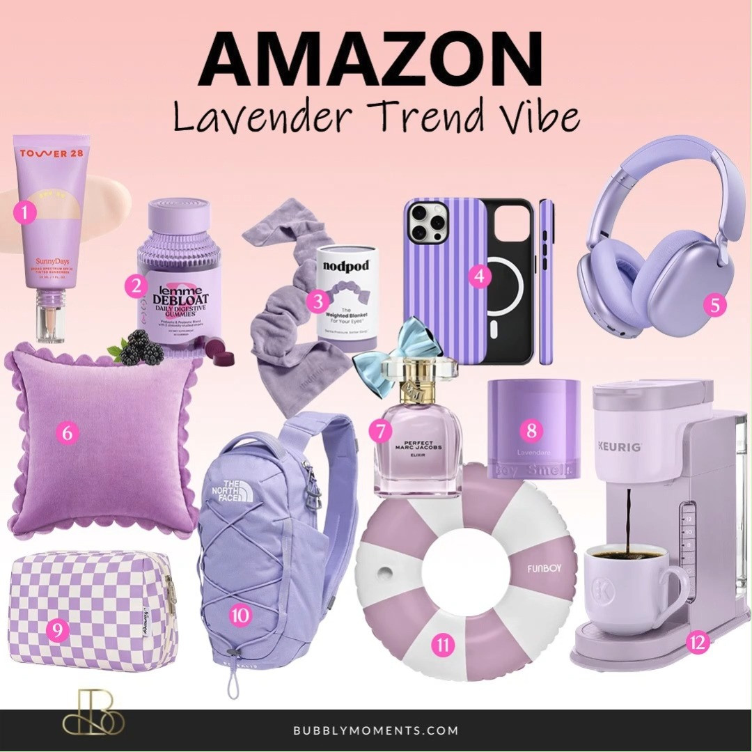 Love all things lavender? This Amazon Lavender Trend collection brings together stylish fashion, cozy home décor, beautiful kitchen essentials, and fun tech accessories in one place. Whether you're refreshing your wardrobe, adding a soft touch to your home, upgrading your kitchen, or finding cute everyday gadgets, these lavender-inspired picks make it easy to embrace this trending color. Save this collection for inspiration, discover new Amazon favorites, and follow for more curated finds you'll love.
#LTKBeauty #LTKHome #LTKFinds #AmazonFinds #AmazonFavorites #AmazonHome #AmazonFashion #KitchenFinds #TechAccessories #HomeDecor #LavenderTrend #PurpleAesthetic #PastelVibes #HomeInspo #KitchenInspo #EverydayEssentials #GadgetFinds #StyleInspo #TrendingFinds 

 