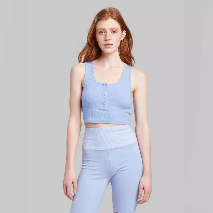 Women's Snap Front Tiny Tank Top - Wild Fable™ | Target