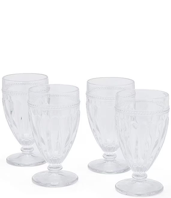 Southern Living 4-Piece Ribbed Footed Iced Beverage Glass Set | Dillard's | Dillards