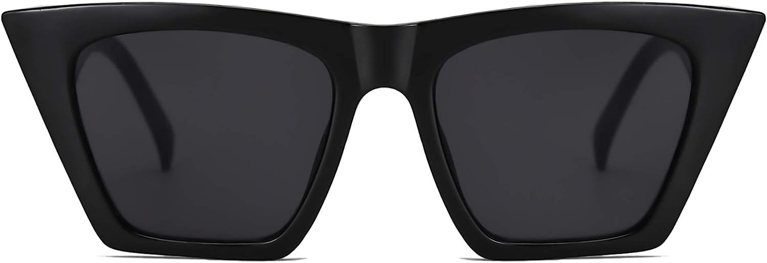 SOJOS Vintage Cateye Polarized Women Sunglasses Trendy Oversized Frame SJ2115 | Amazon (US)