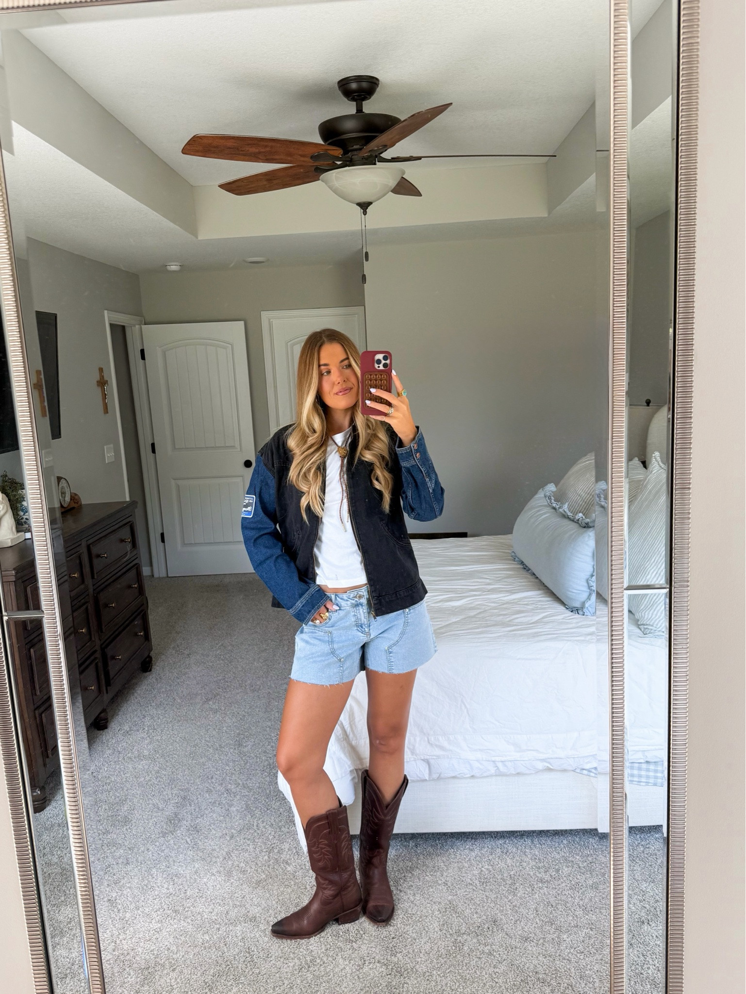 walmart ootd!! sized up in shorts (shorts are true to size but i wanted an oversized fit!) jacket in a small

#LTKgrwm #LTKootd #LTKSeasonal
