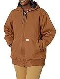 Carhartt Women's Active Jacket WJ130 (Regular and Plus Sizes), Brown, Medium | Amazon (US)