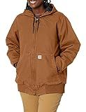 Carhartt Women's Active Jacket WJ130 (Regular and Plus Sizes), Brown, Medium | Amazon (US)