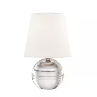 Mitzi by Hudson Valley Lighting Nicole 12.75 in. Polished Nickel Table Lamp-HL310201-PN - The Hom... | The Home Depot
