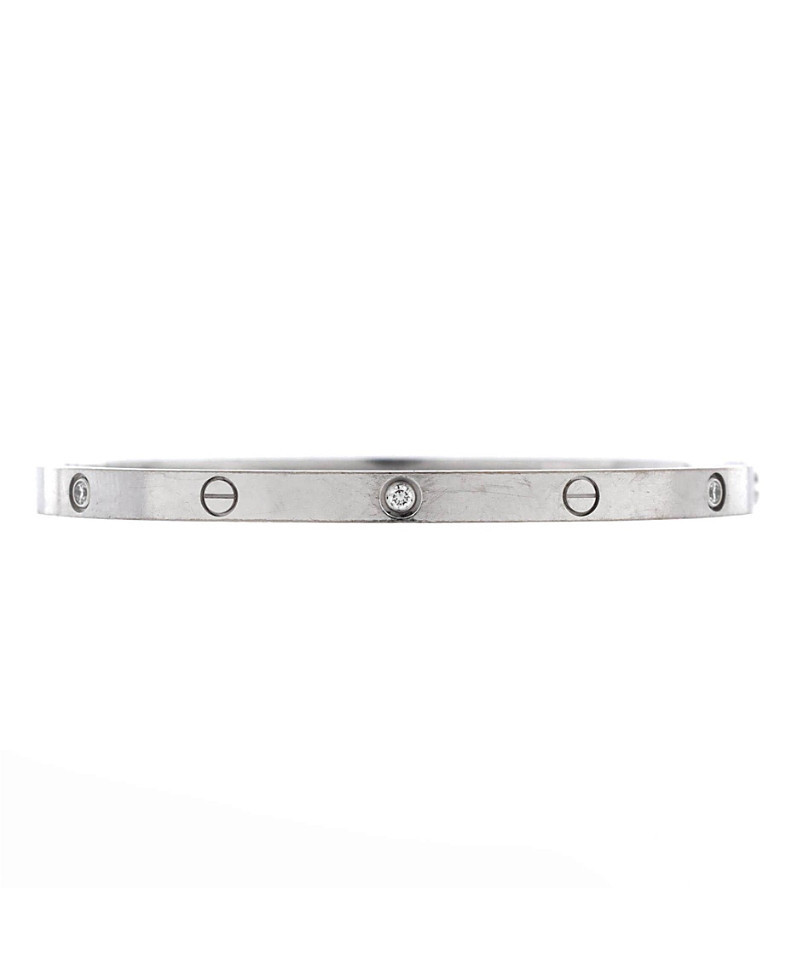 Pre-Owned Cartier Small Love 6 Diamond Bracelet 18K White Gold and Diamonds | Bloomingdale's (US)