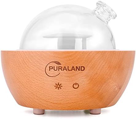 Glass Essential Oil Diffuser, The 2022 Upgraded Aromatherapy Diffuser, Puraland 200ml Real Wood Base | Amazon (US)