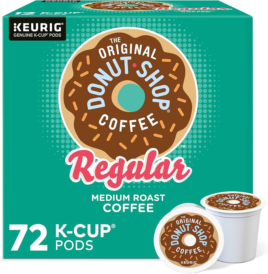 The Original Donut Shop Regular Keurig Single-Serve K-Cup Pods, Medium Roast Coffee, 72 Count | Amazon (US)
