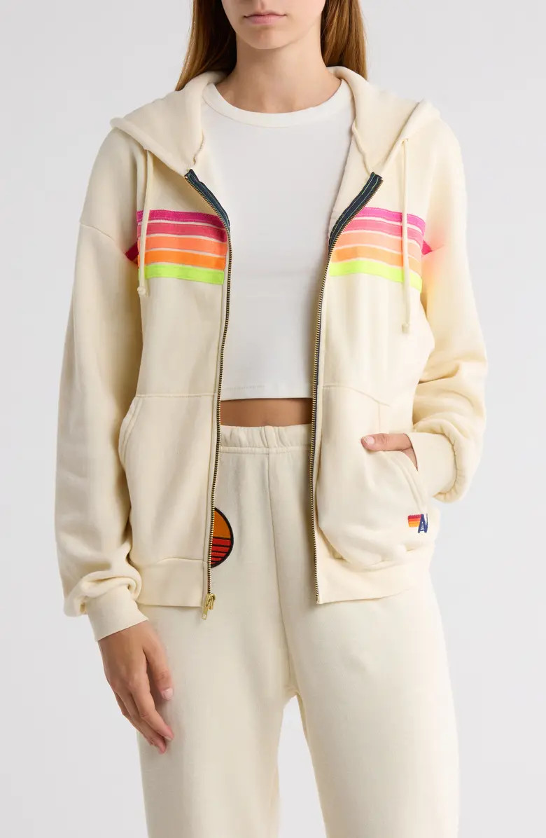 5-Stripe Zip Hoodie | Nordstrom