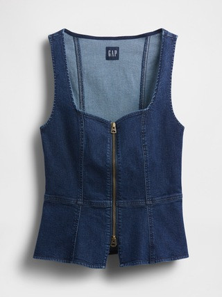 Denim Zip Vest | Gap (US)