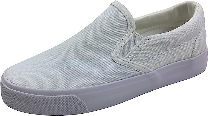 Kid's Classic Slip On Canvas Sneaker Tennis Shoes | Amazon (US)