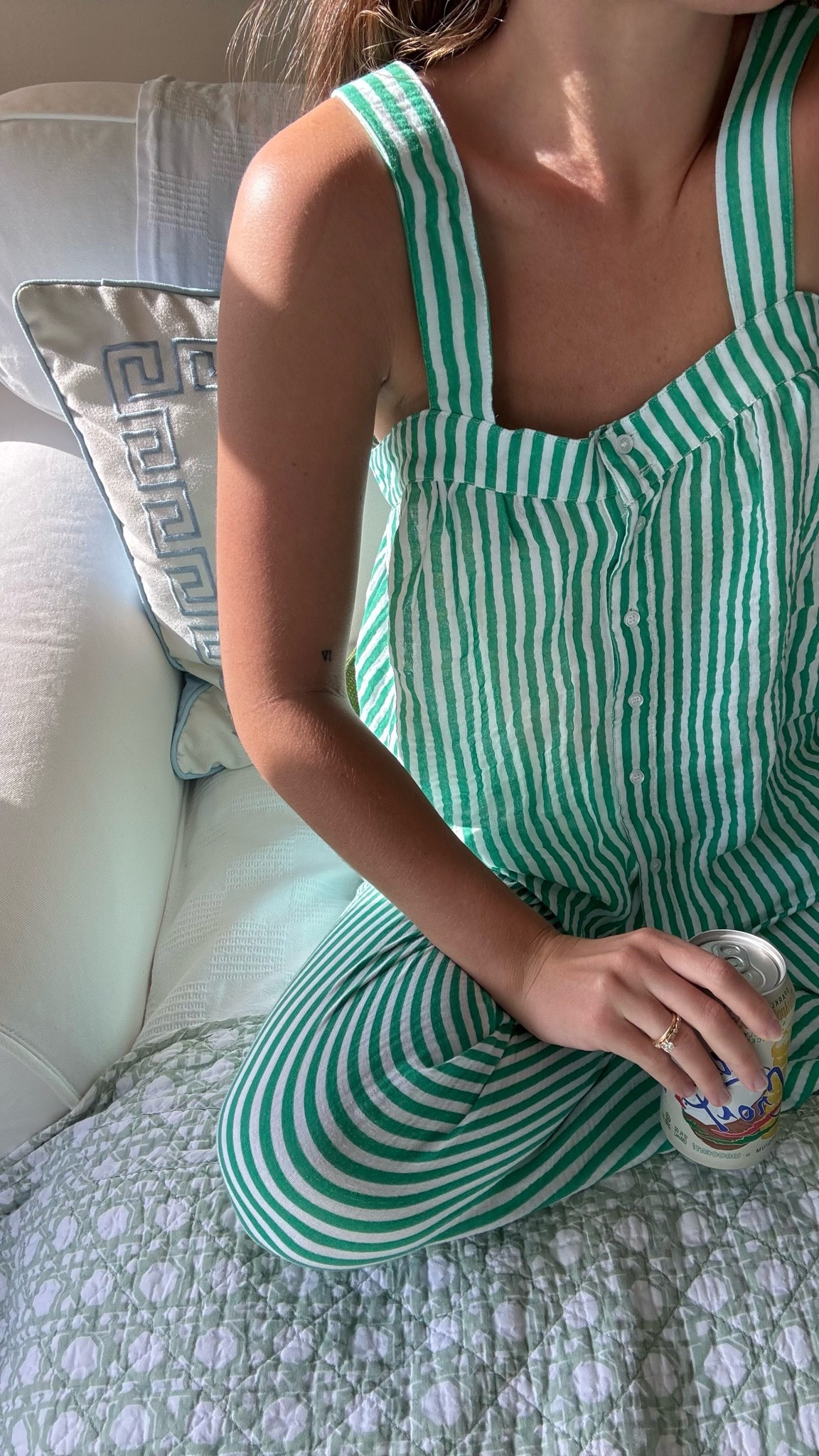True to size!! Gauze material you could totally wear as a cover up or casual vacay set!