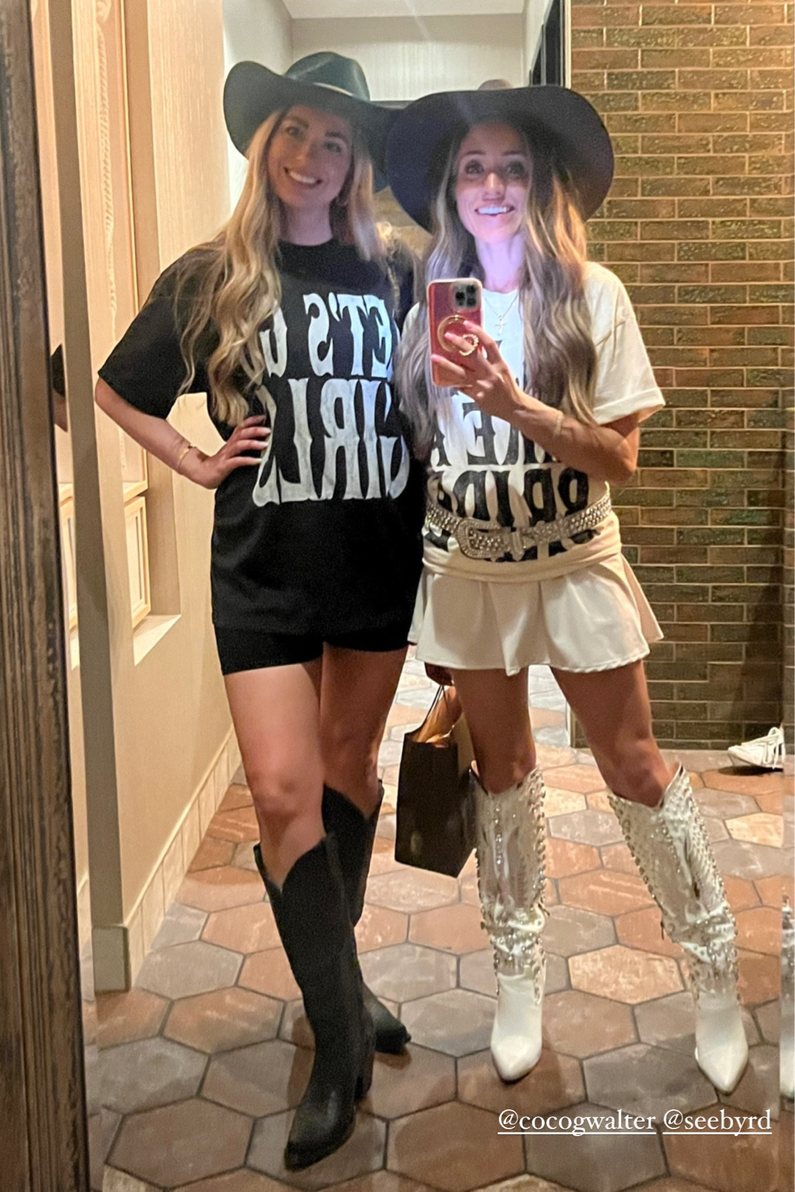 Country concert cowgirl bachelorette outfit. Wearing a dress under my shirt and a sparkly belt I bought at a western store in Fort Worth. 

#LTKFind #LTKwedding #LTKstyletip