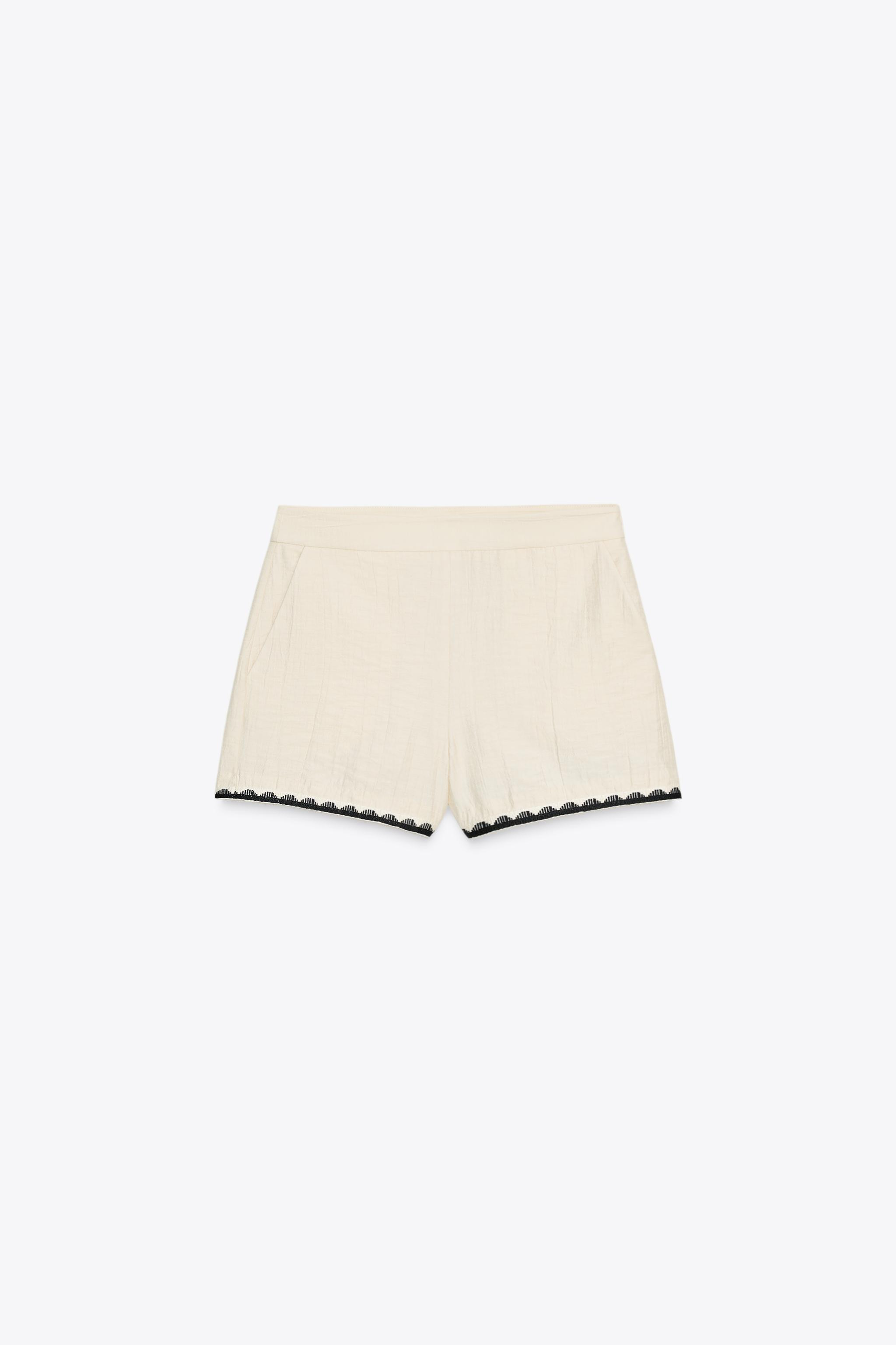 EMBROIDERED SHORTS | Zara US