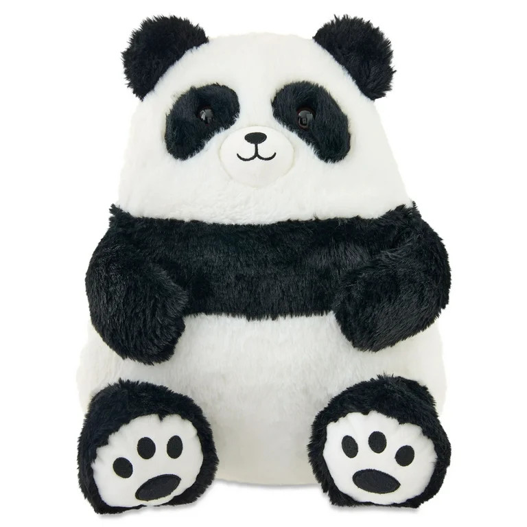 Large Cuddle Panda Plush, Black and White, 13", Valentine's Day by Way To Celebrate | Walmart (US)