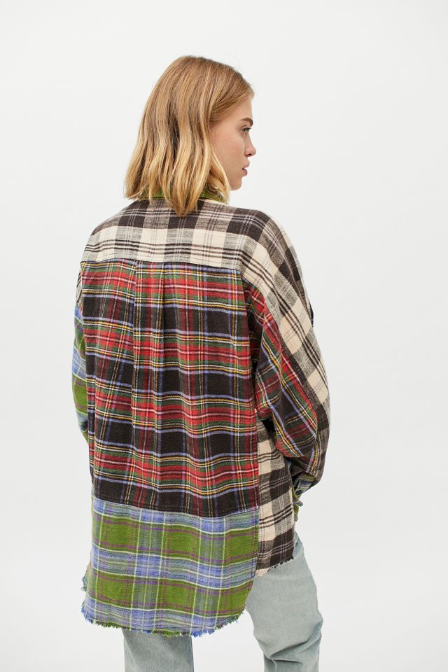 BDG Ted Patchwork Flannel Shirt | Urban Outfitters (US and RoW)