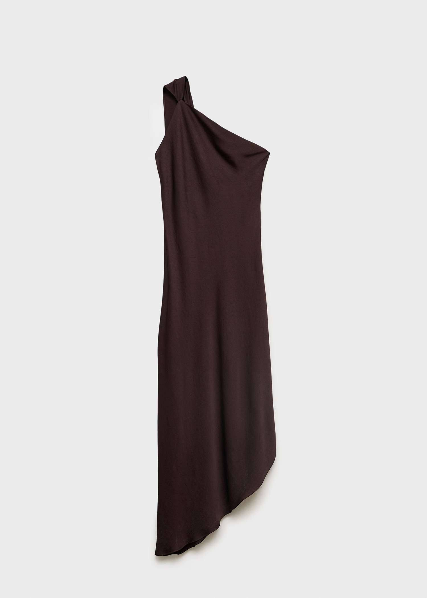 Robe satinée asymétrique | Mango EU