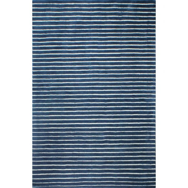 Worsham Hand Knotted Wool Striped Rug | Wayfair North America