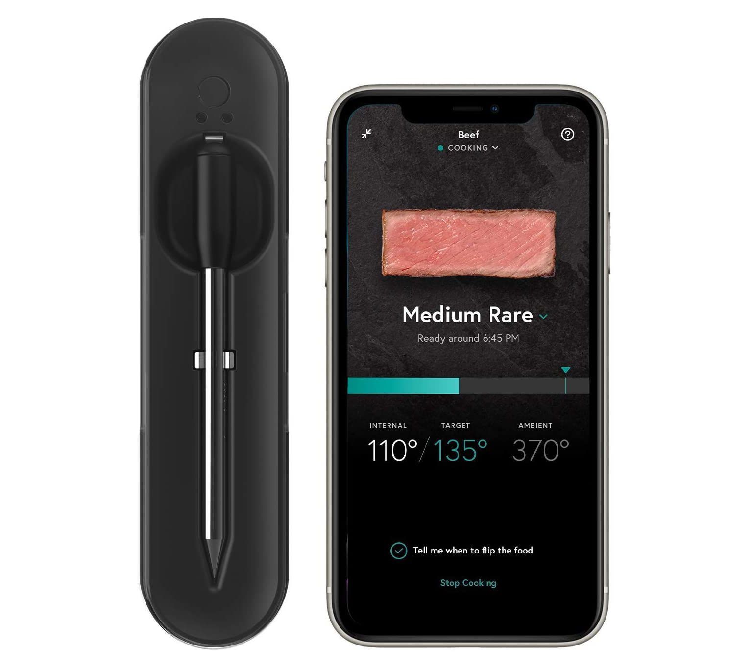 Yummly Smart Meat Thermometer w/ 3 Month Pro App Membership | QVC