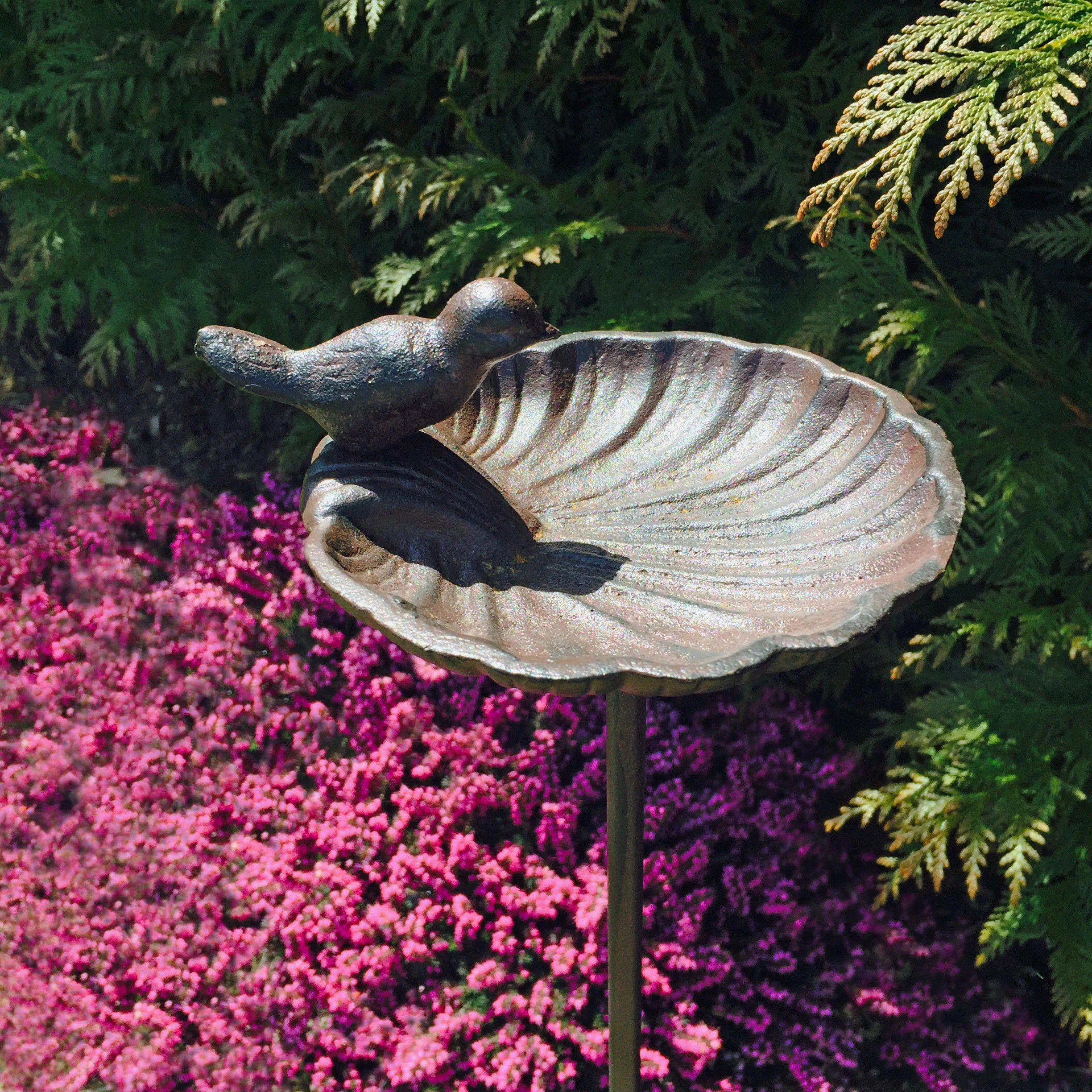 Aleana Metal Scallop BirdbathByAugust Grove®4.1Rated 4.1 out of 5 stars.79 Reviews | Wayfair North America